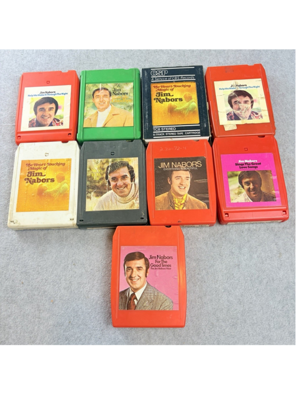 Jim Nabors 8-Track Tape Lot 9 Country Gospel Easy Listening TC8 Stereo